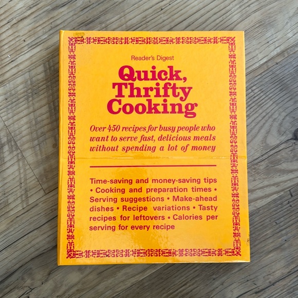 Vintage Quick Thrifty Cooking Reader’s Digest 1985 Cook Book - Picture 1 of 7